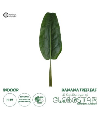 GloboStar® Artificial Garden BANANA TREE LEAF 20177 - Τεχνητό Διακοσμητικό Φύλο Μπανανιάς - Μπανανόδεντρου Π30 x Υ100cm
